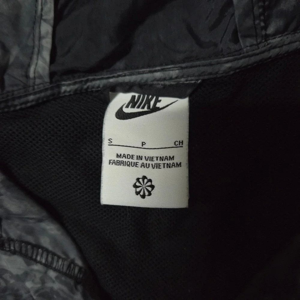 Nike Sportswear Anorak Pullover‎ Jacket Small Crystal Dye Marble Bl/Gray Hoodie